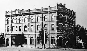 Thatcher Bank and Opera House, destroyed by fire in 1912.