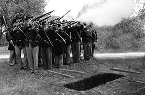 Grave Side Salute to the Fallen.